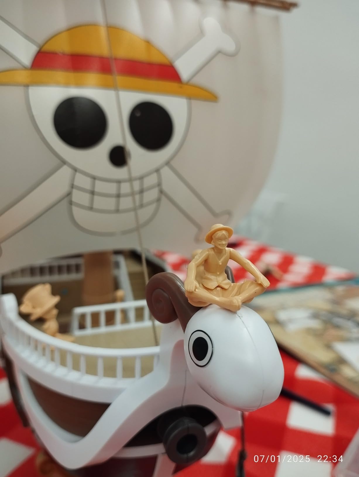 Bandai One Piece Thousand Sunny Wano kit modello multicolore