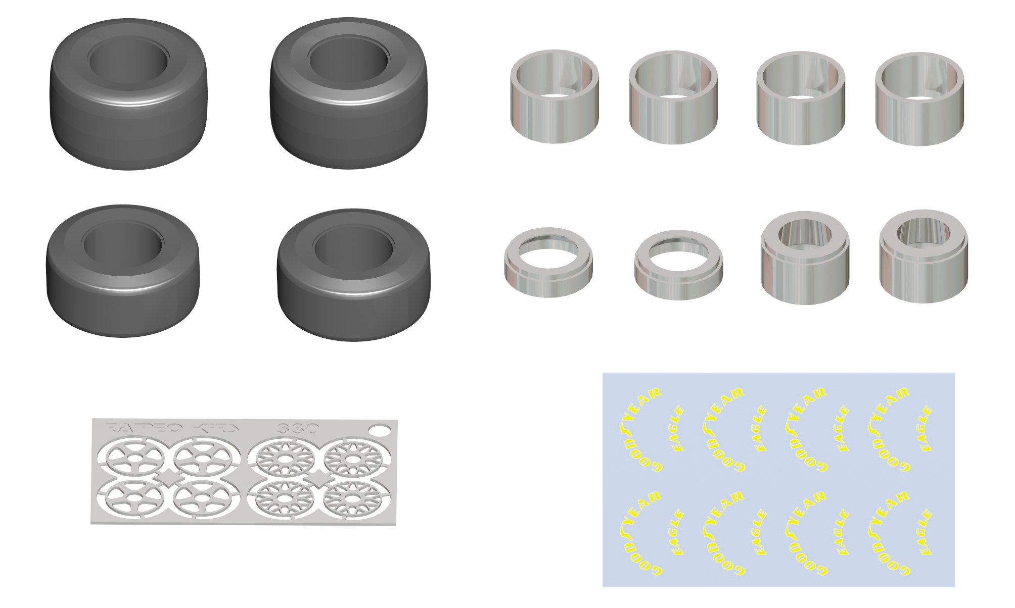 Tameo Kits PWT 16 set ruote slick 1993
