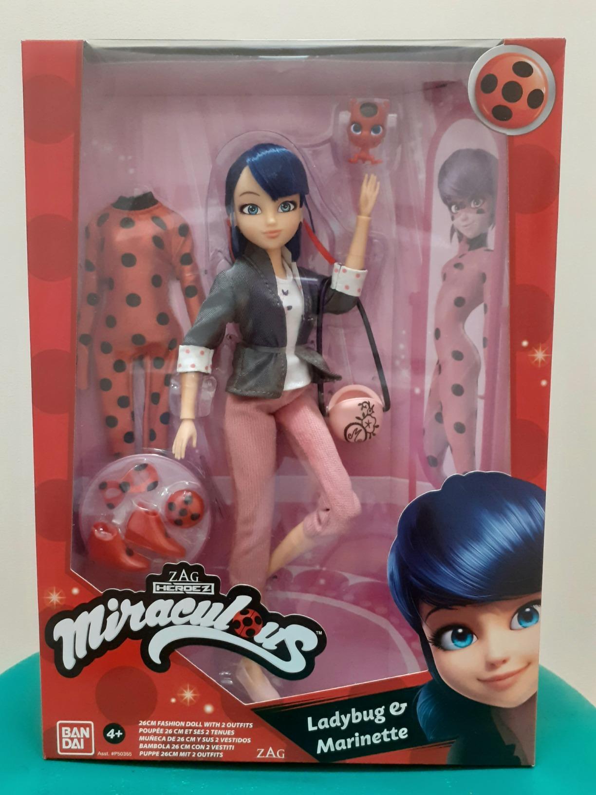 Bandai Miraculous Marinette Ladybug bambola 26 cm 2 outfit articolata