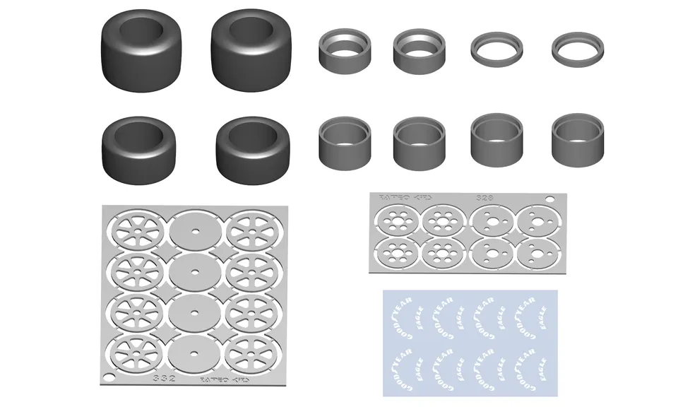 Tameo Kits PWT 13 set ruote Indy Goodyear