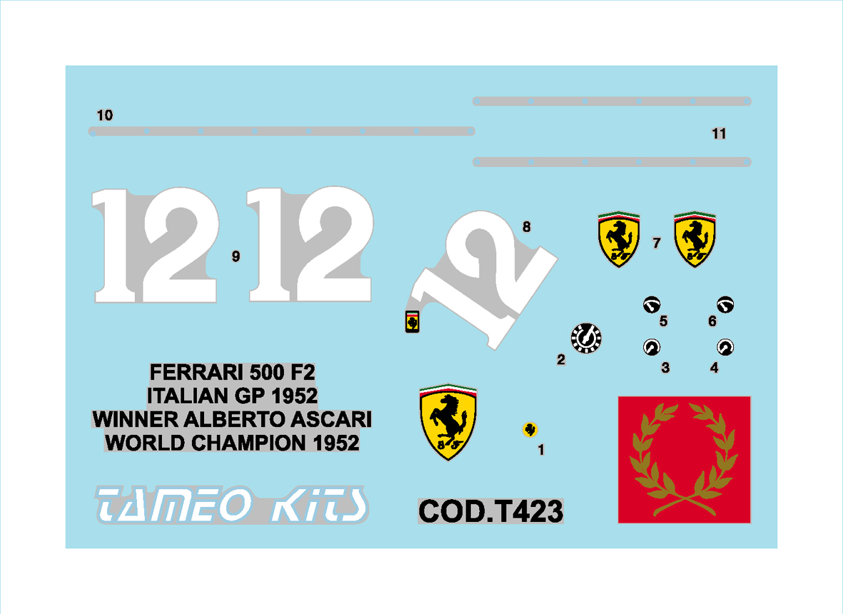 Tameo Kits WCT 52 kit scala 1/43 in metallo