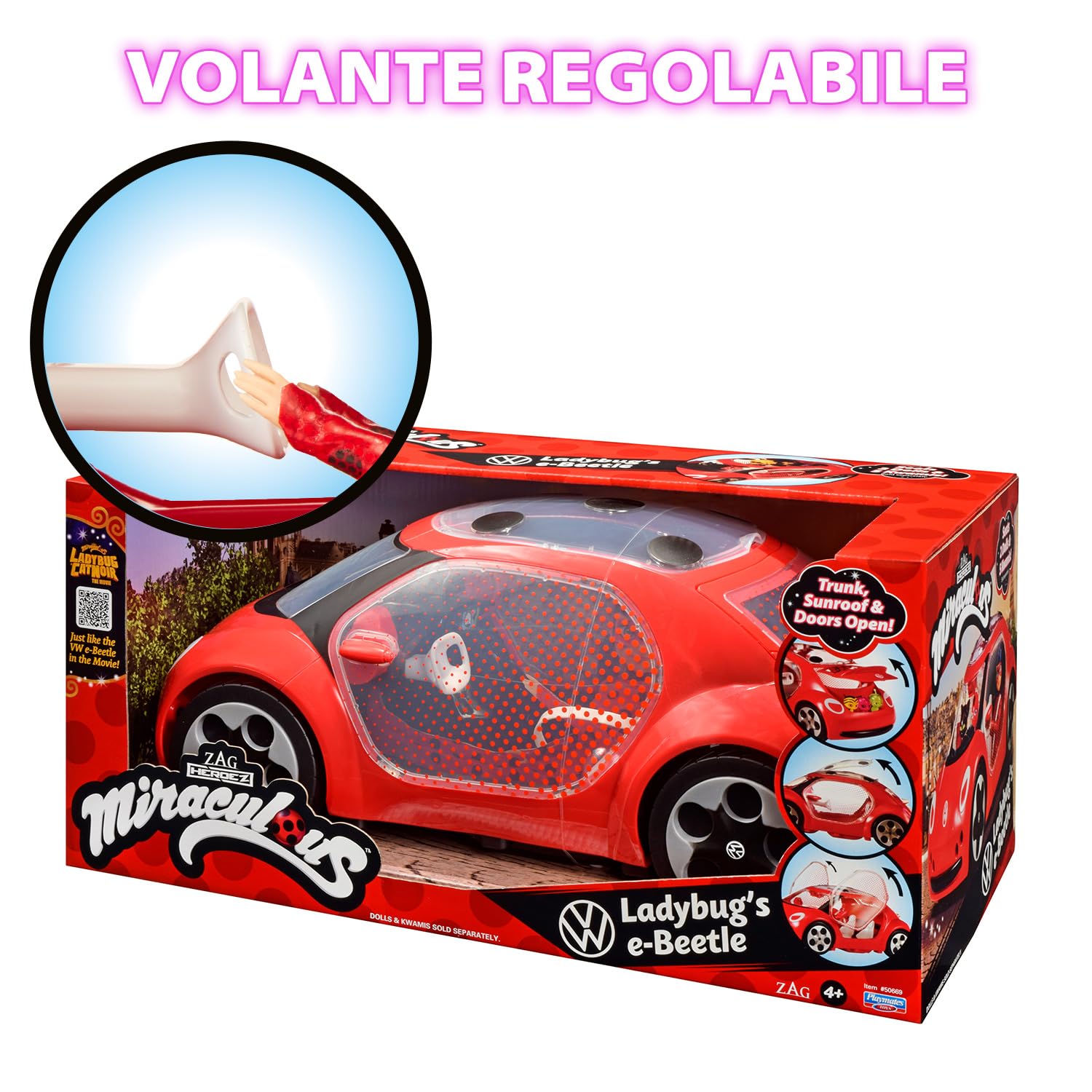 Bandai Miraculous Ladybug e-Beetle auto giocattolo Film