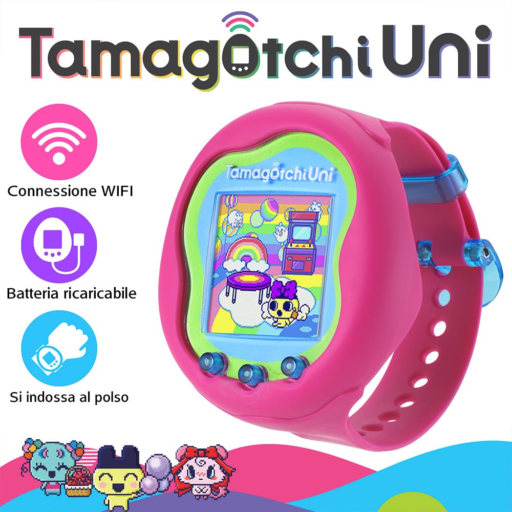 Bandai Tamagotchi Uni 43351 animale virtuale rosa WiFi
