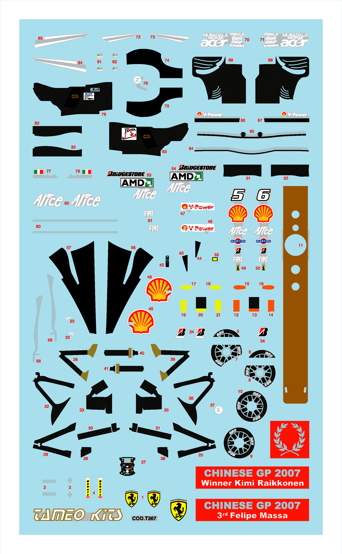Tameo Kits TMK 370 kit montaggio 1/43 metallo