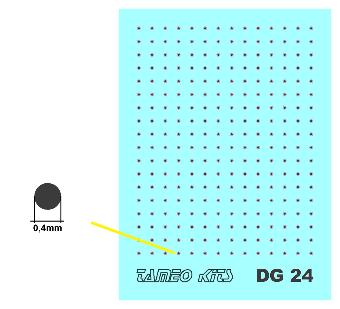 Tameo Kits DG 24 gancio cromato Tipo B 252 pezzi