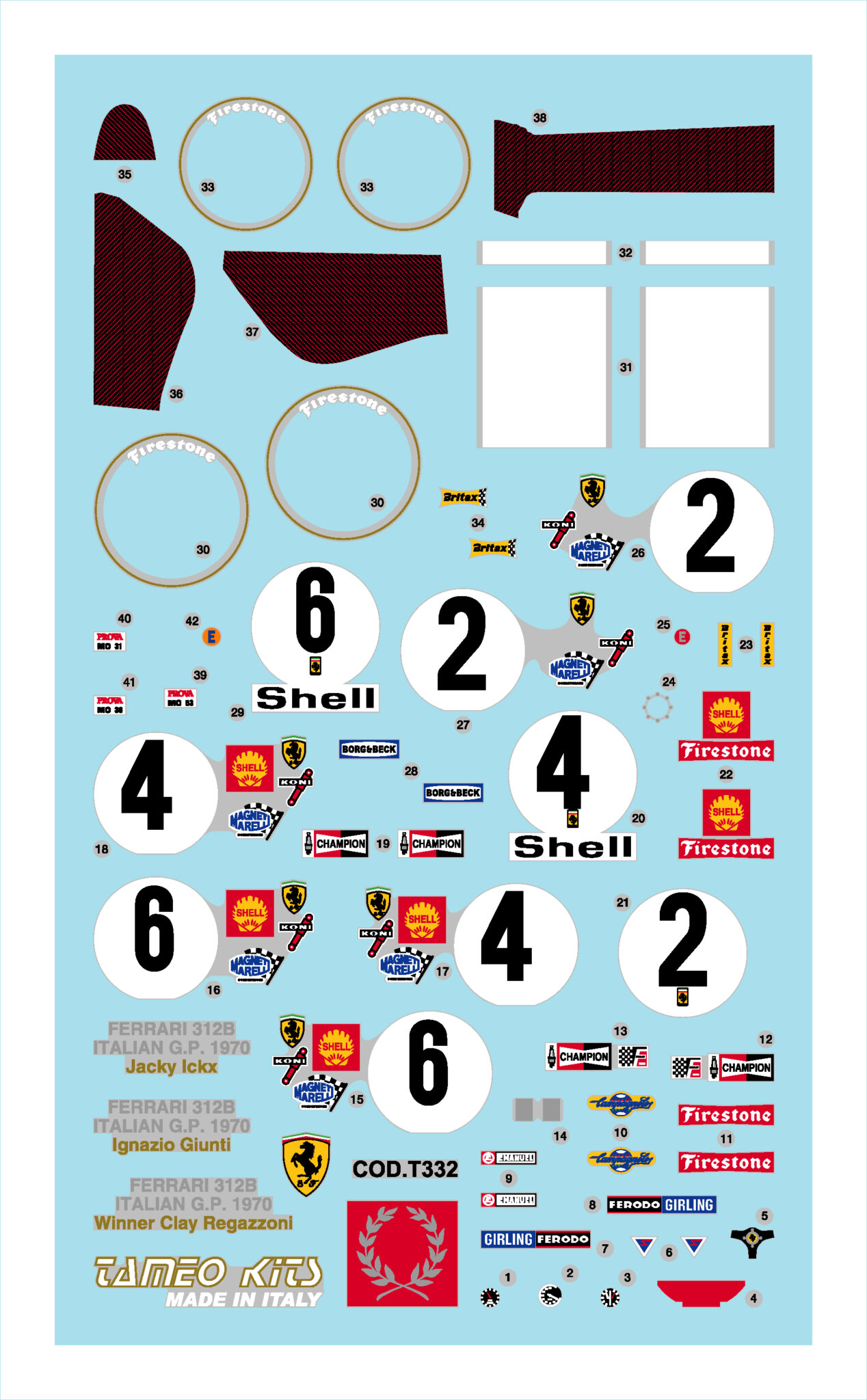 Tameo Kits TMK 344 kit 1/43 metallo