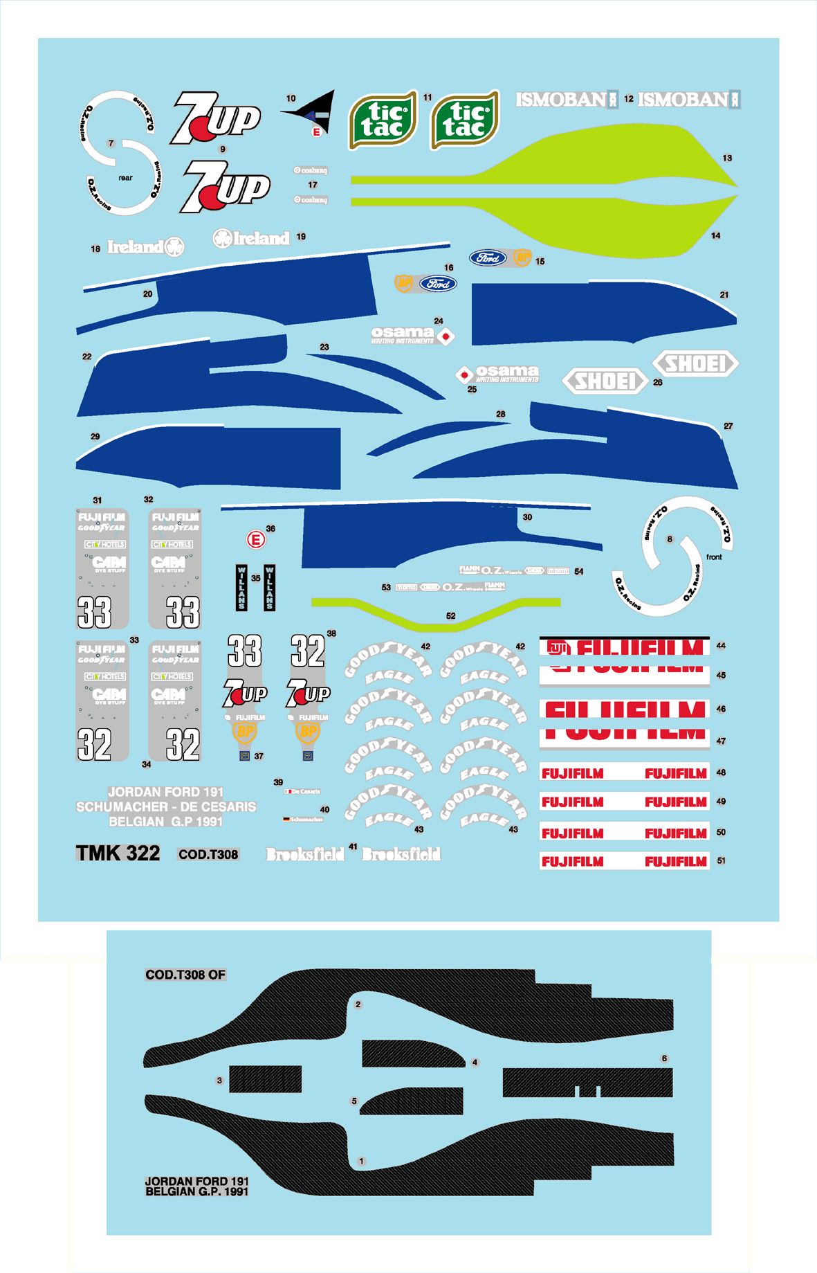 Tameo Kits TMK 322 kit 1/43 metallo bianco