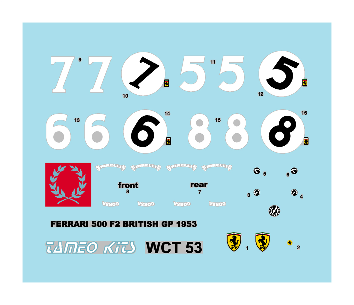 Tameo WCT 53 kit 1/43 in metallo da verniciare