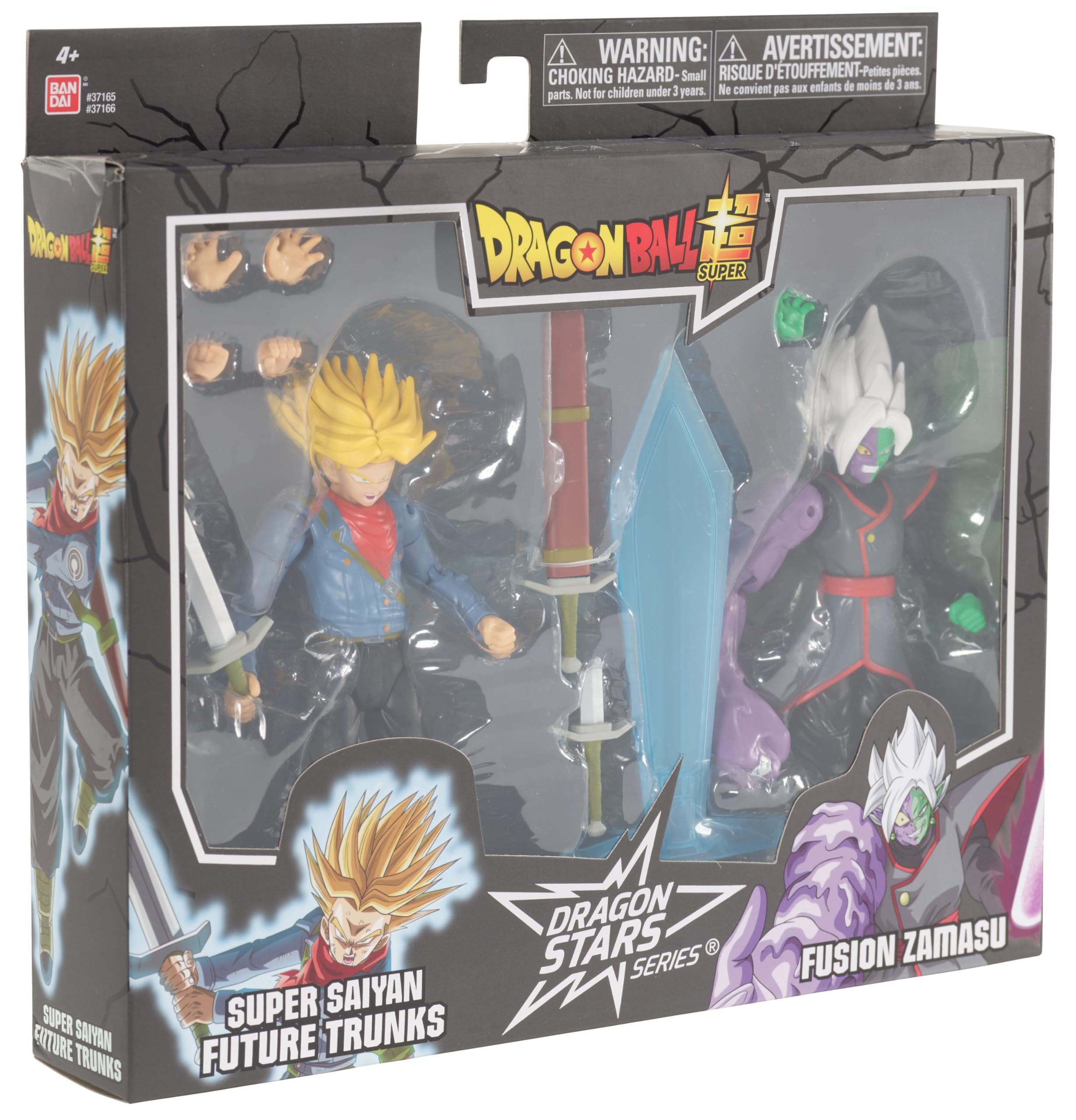 Bandai Dragon Stars Trunks vs Zamasu action figure 17 cm 2 pezzi snodata