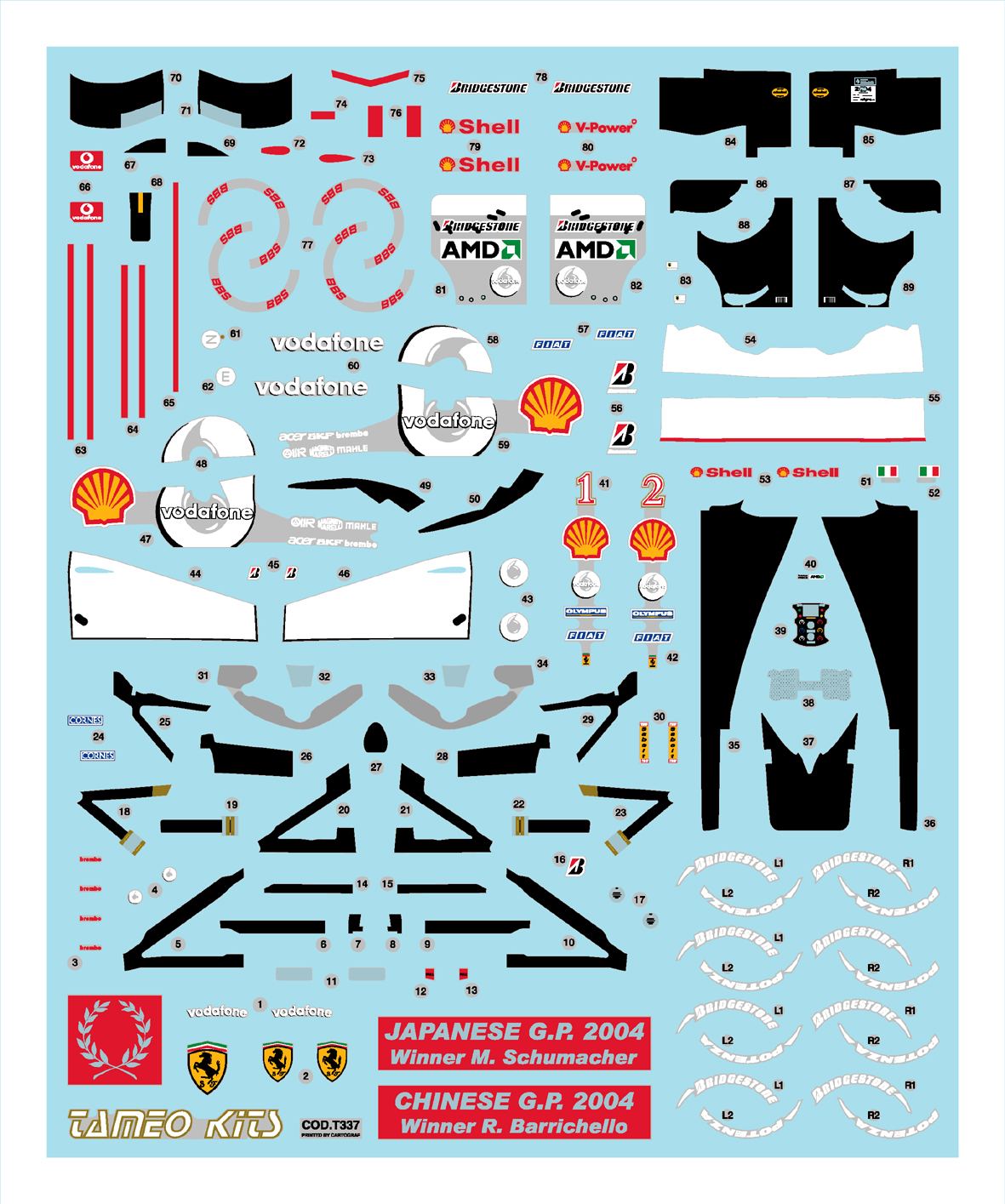 Tameo Kits TMK 347 kit montaggio 1/43