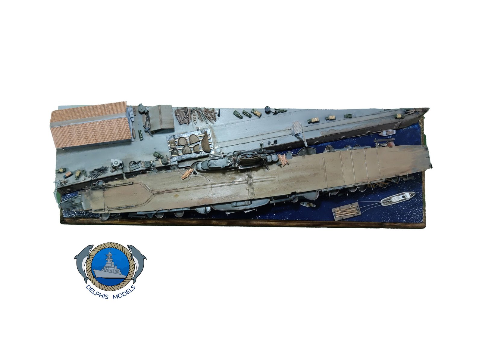 Delphis Models Aquila diorama 1/700 portaerei in costruzione