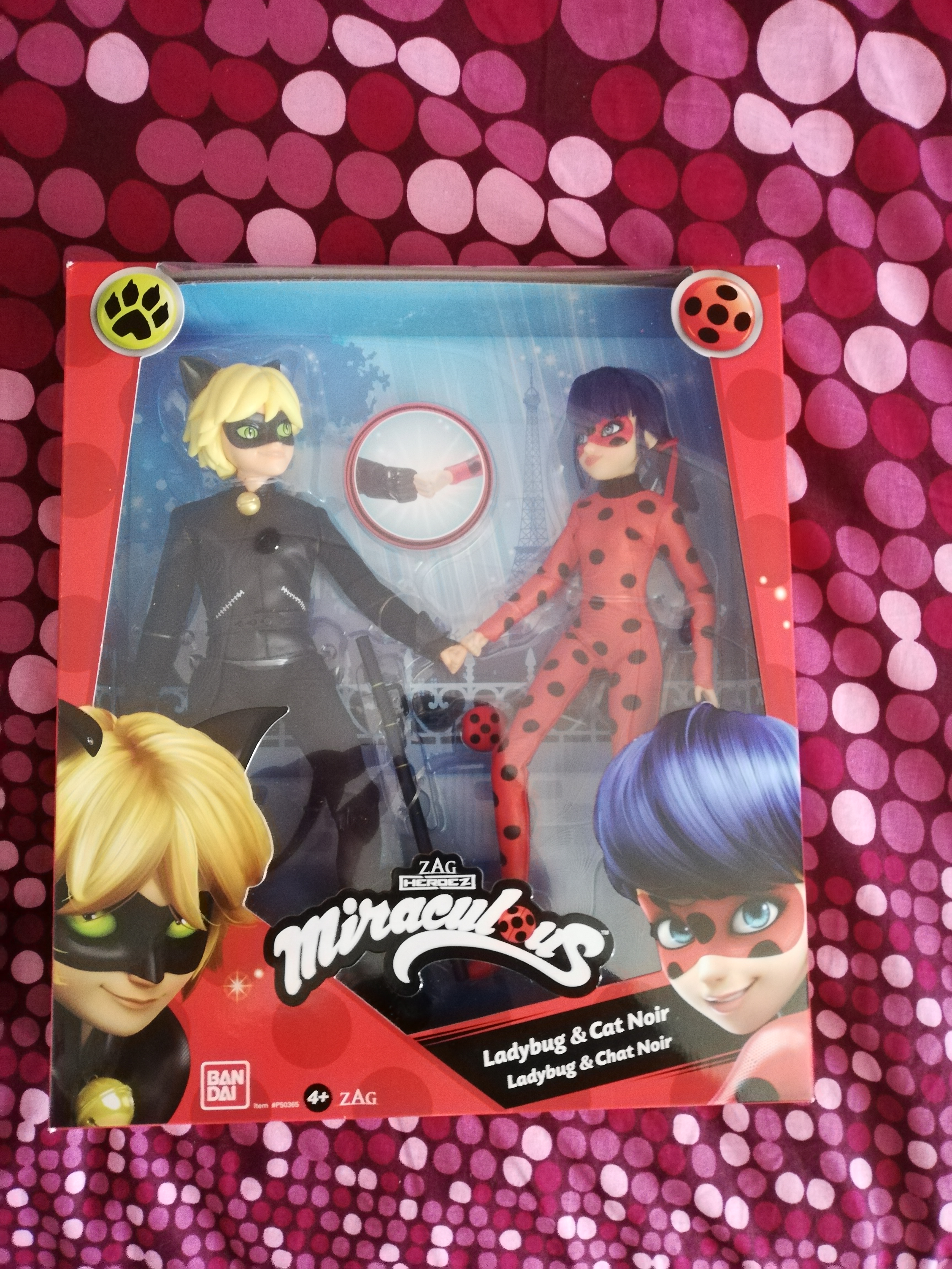 Miraculous Ladybug e Chat Noir bambole 26 cm set 2 pezzi