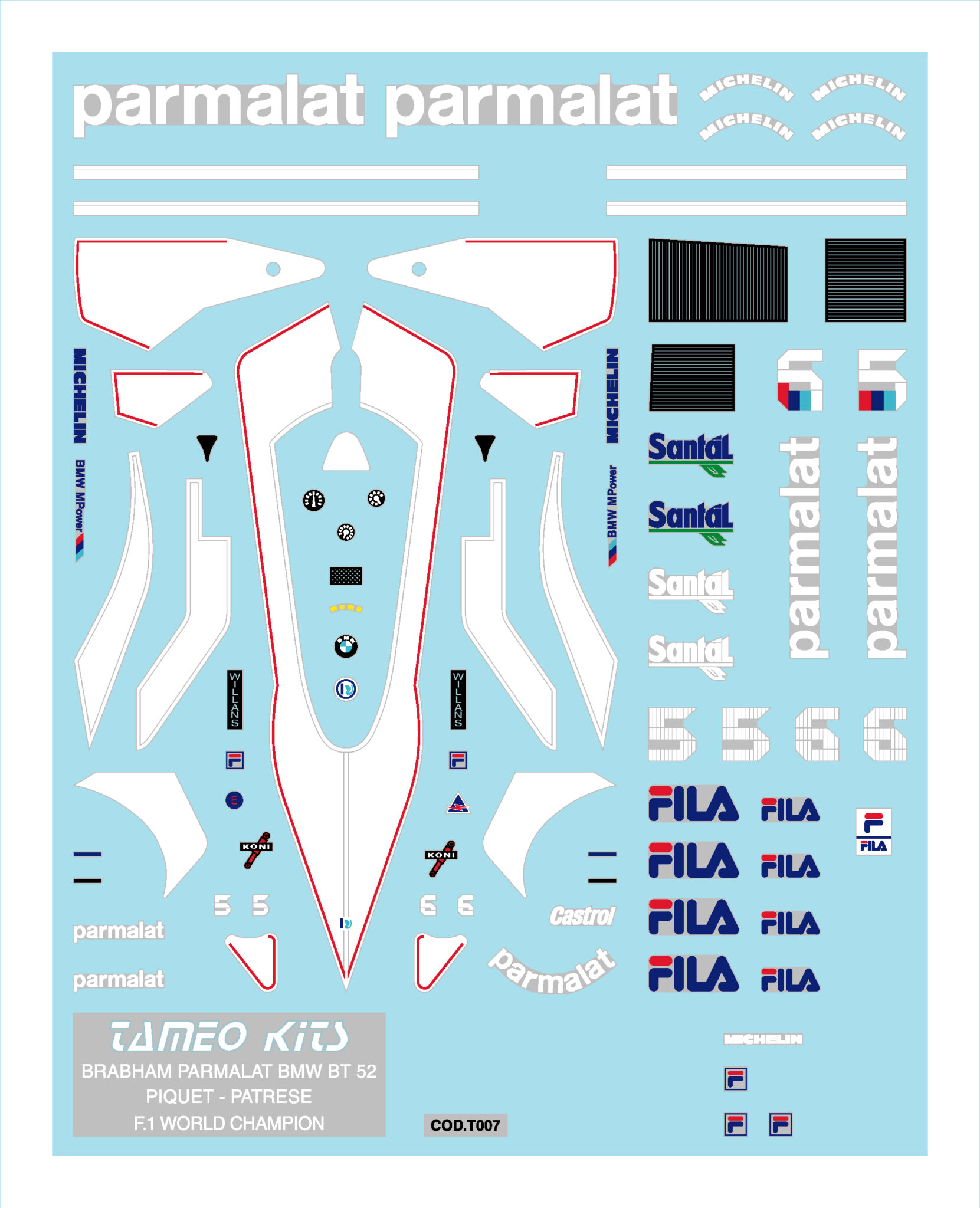 Tameo Kits TMK 010 kit auto 1/43 in metallo