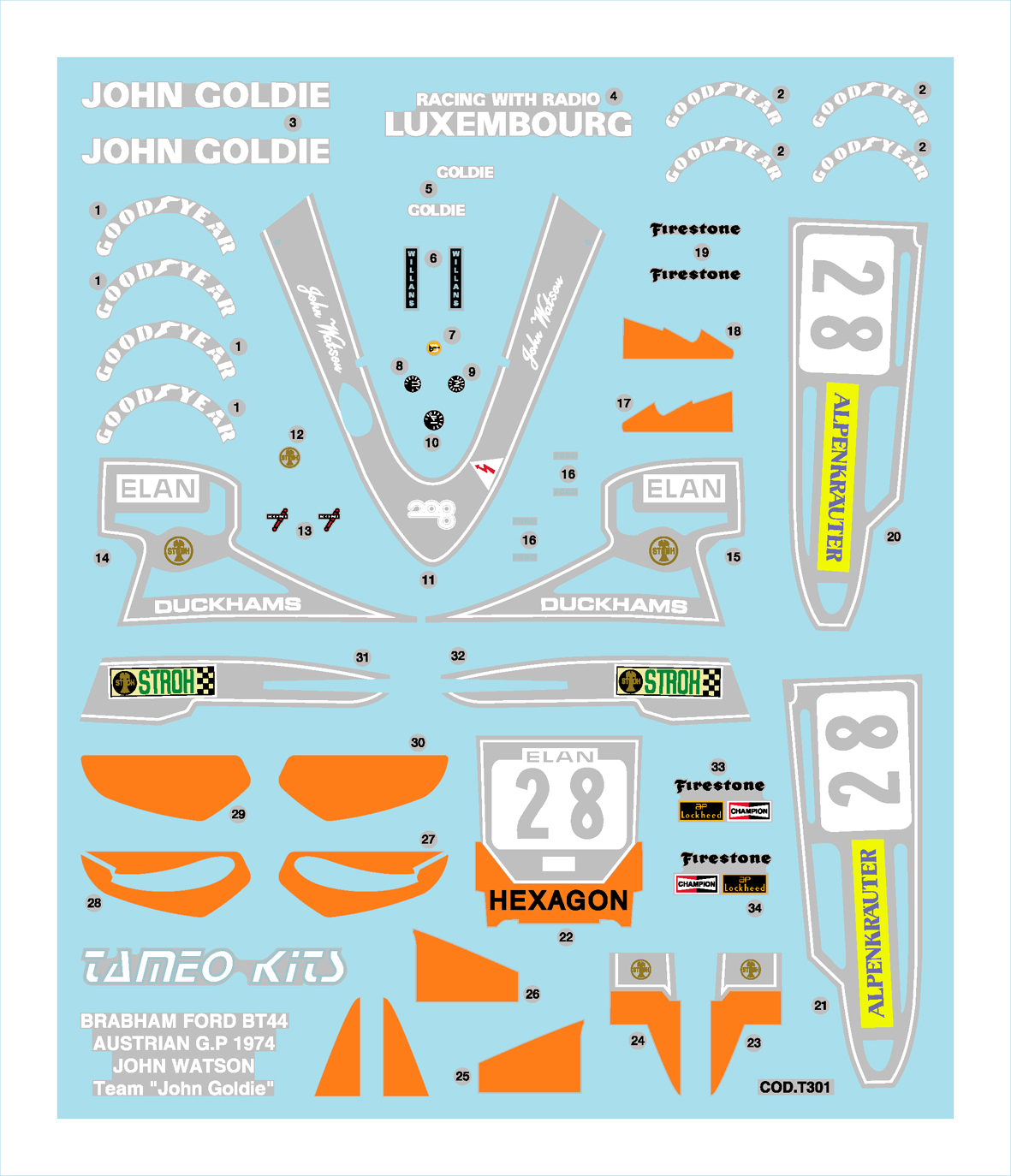 Tameo Kits TMK 319 kit montaggio 1/43 metallo