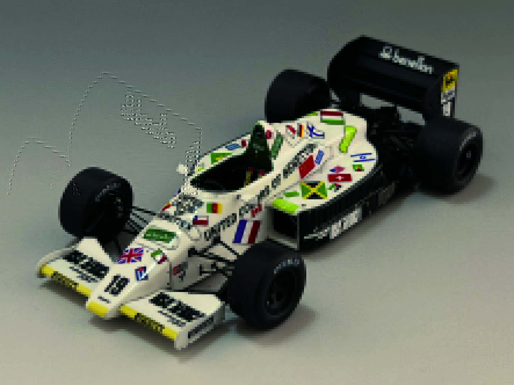 Tameo TMK 452 Toleman TG185 kit 1/43