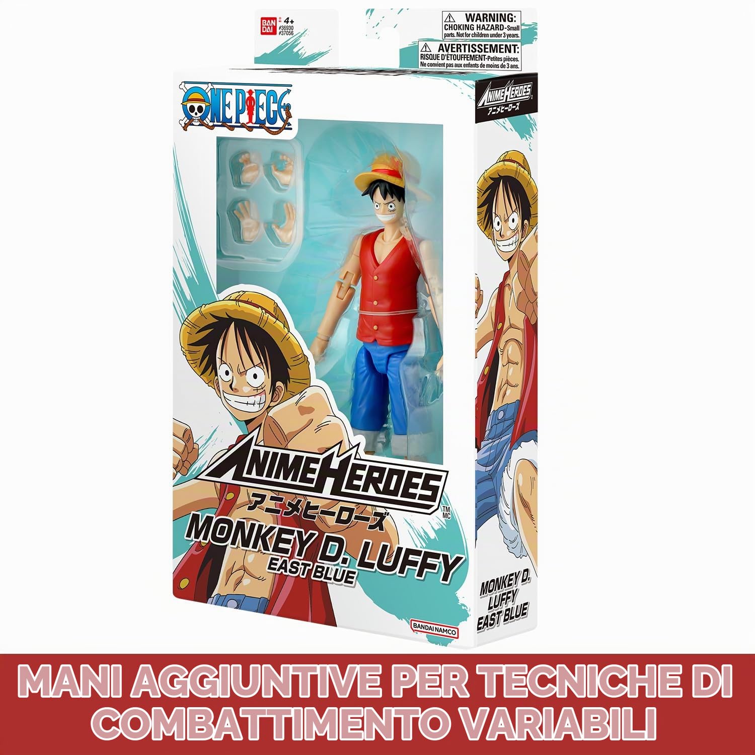 Bandai Anime Heroes 37056 action figure Luffy East Blue 17 cm