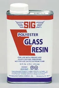 SIG Glass Resin resina poliestere 16 OZ senza indurente
