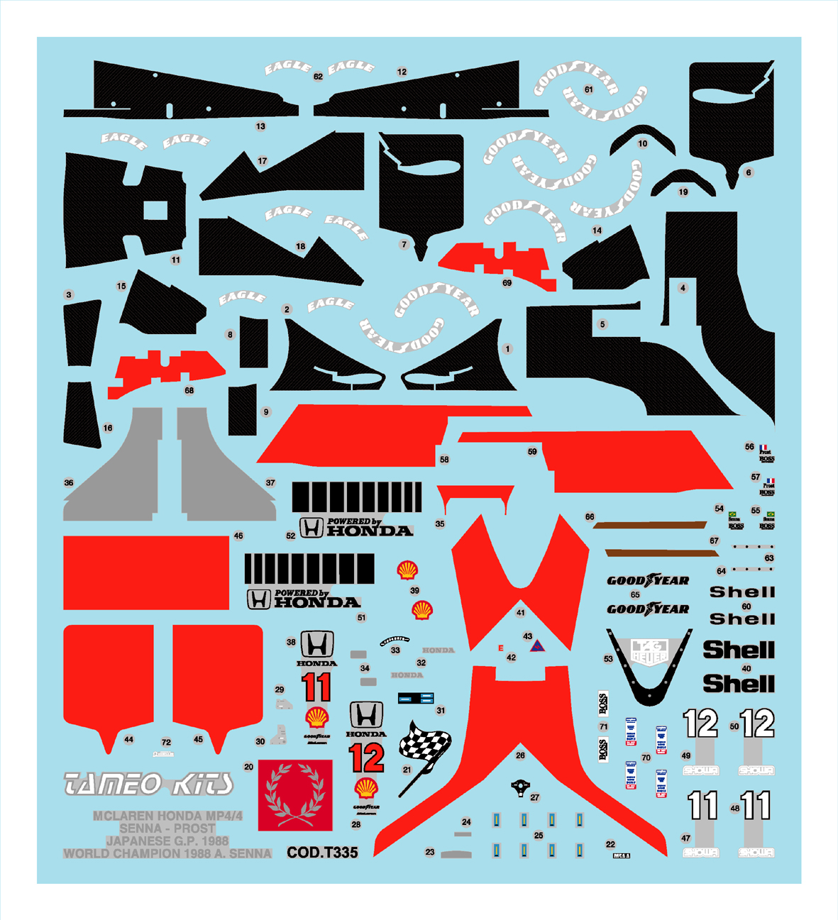 Tameo Kits WCT 88 kit scala 1/43 da verniciare