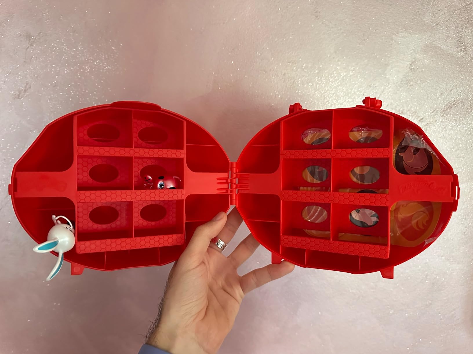Bandai Miraculous Miracle Box valigetta 4 kwami mini-figure