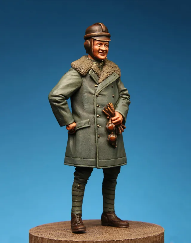 Model Cellar WWI German 2-seater Crewman Pilot figurino resina
