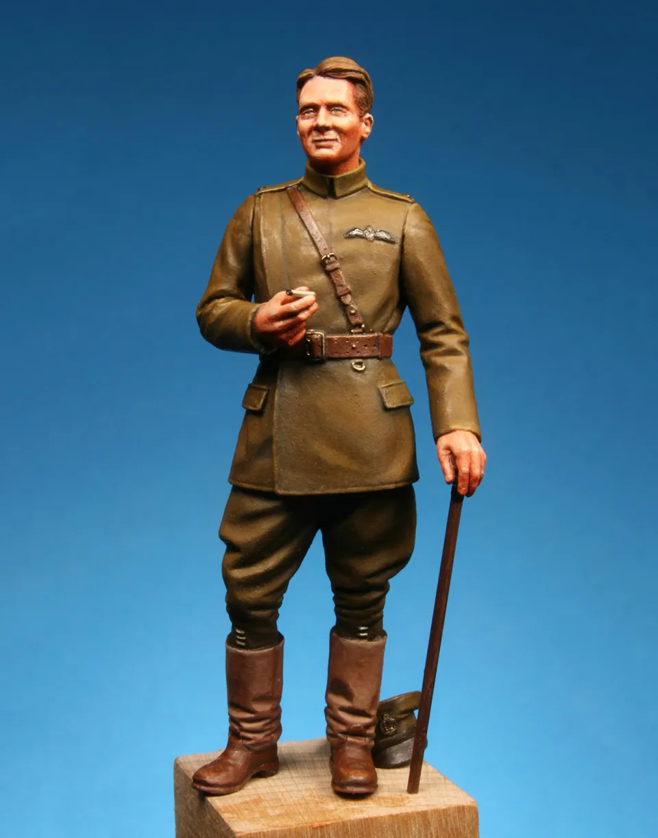 Model Cellar WWI RFC Pilot Officer busto in resina