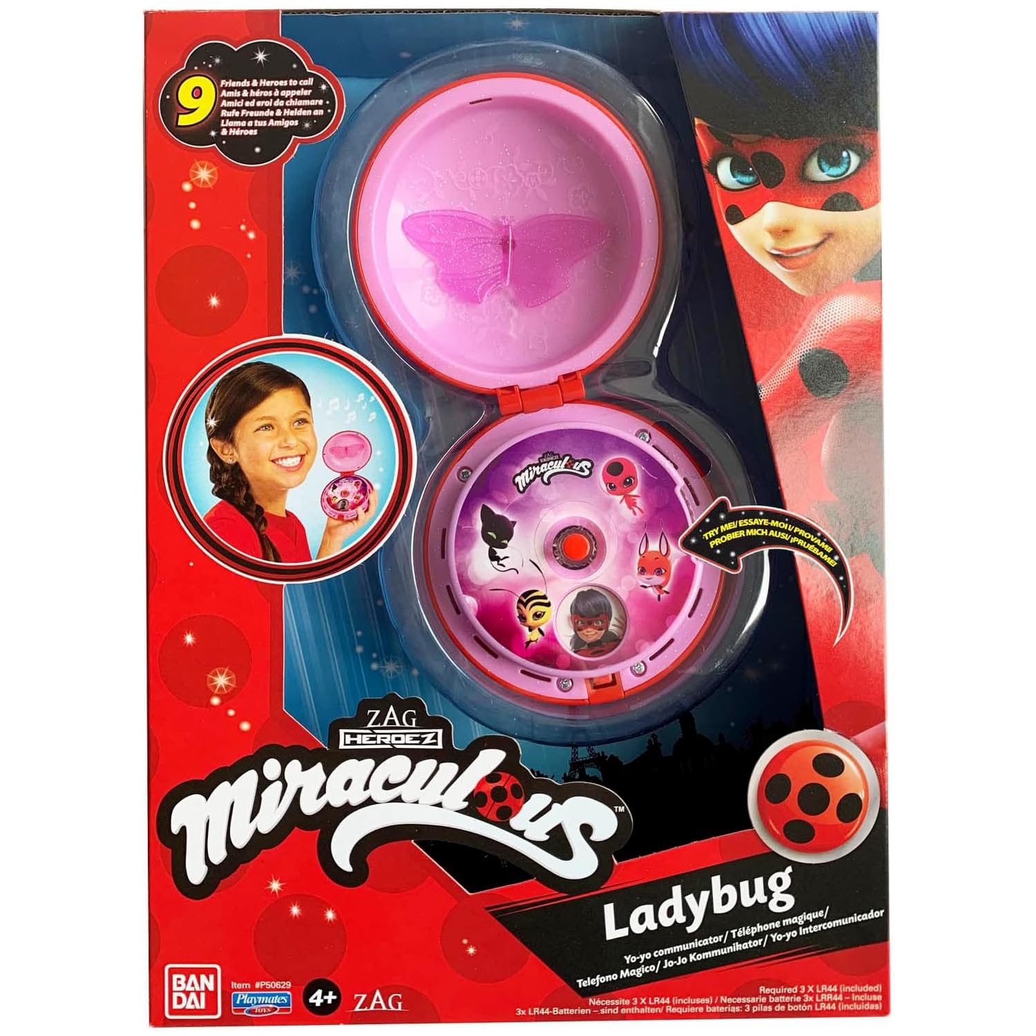 Bandai Miraculous Telefono magico Ladybug giocattolo sonoro tedesco
