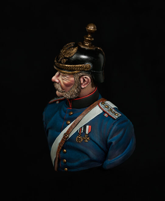 Model Cellar Prussian Artillery Captain Franco-Prussian War figurino