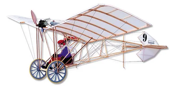 SIG 1909 Demoiselle kit aereo indoor balsa 1105 mm