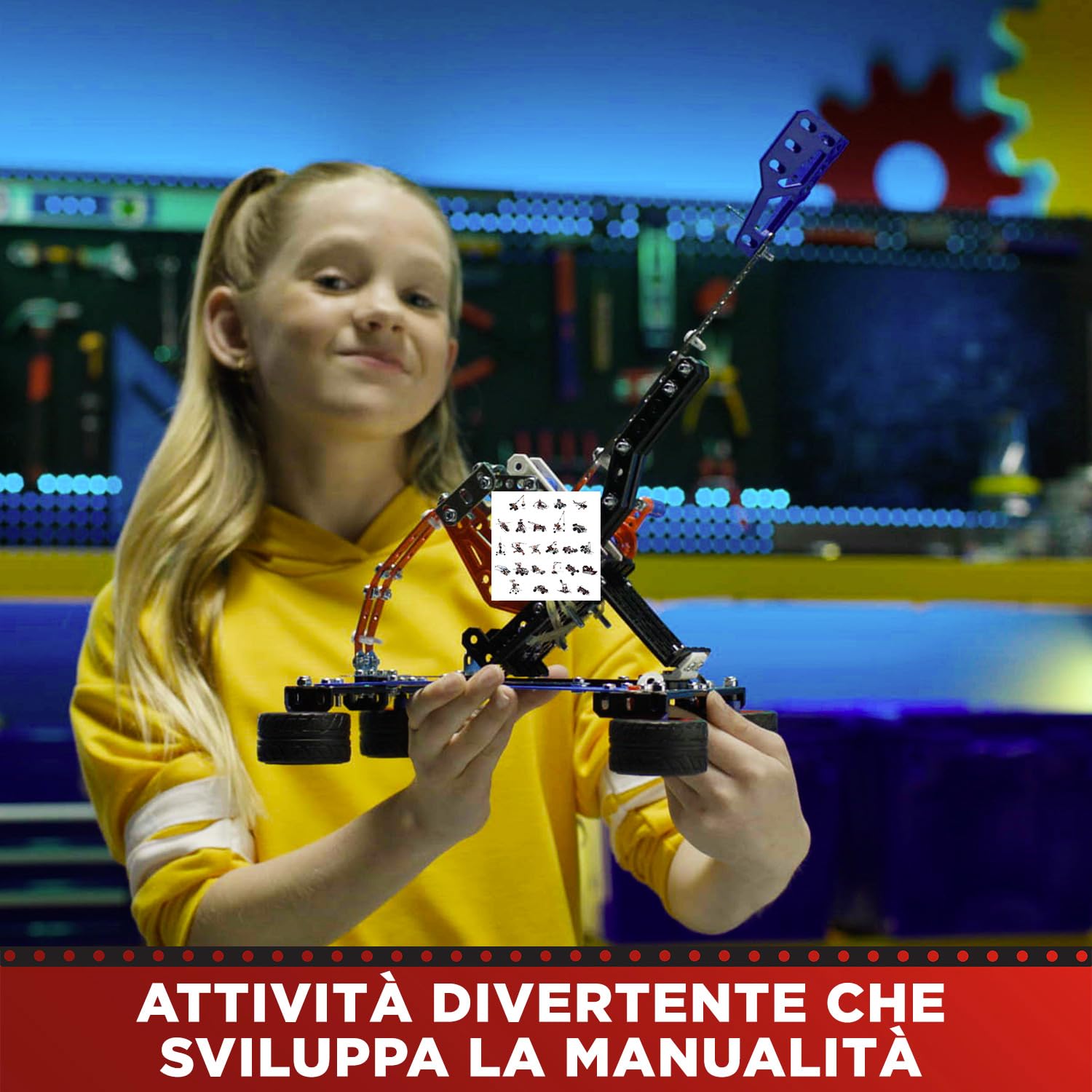 Meccano Valigetta Costruzione 5 in 1 kit 437 pezzi metallo