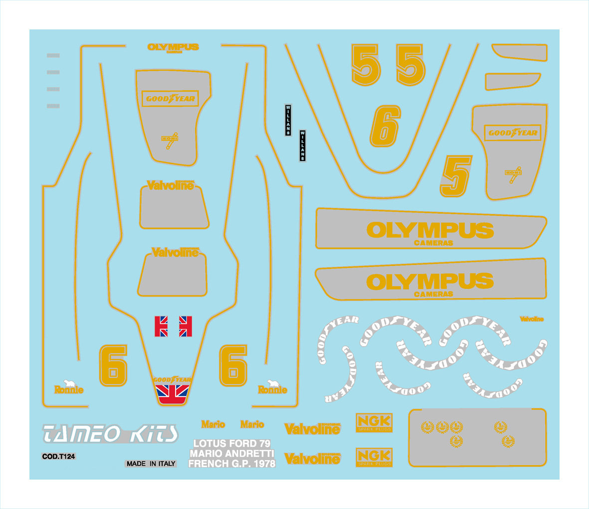 Tameo WCT 78 kit montaggio 1/43