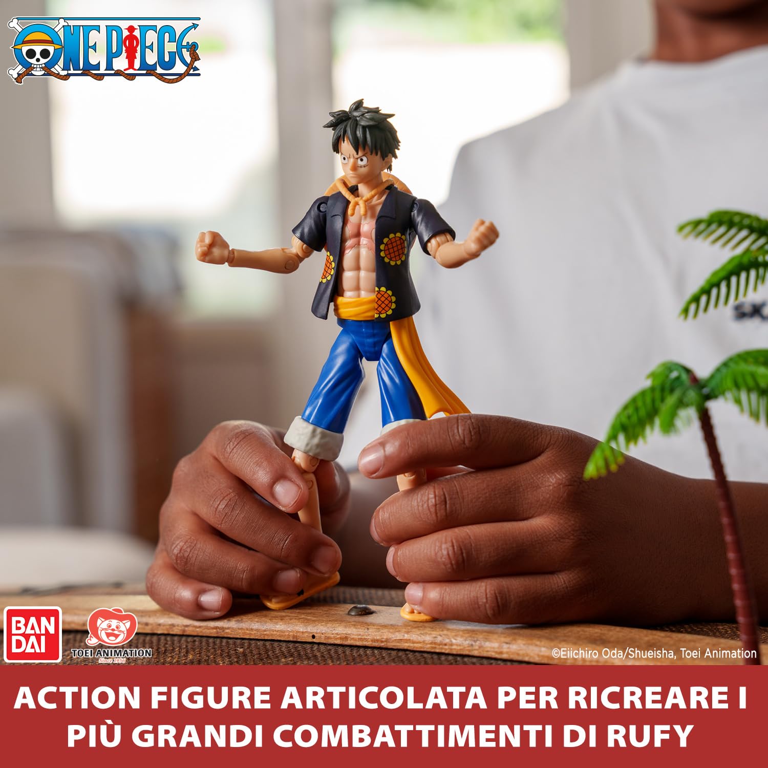 Bandai Anime Heroes One Piece Rufy Dressrosa action figure 17 cm