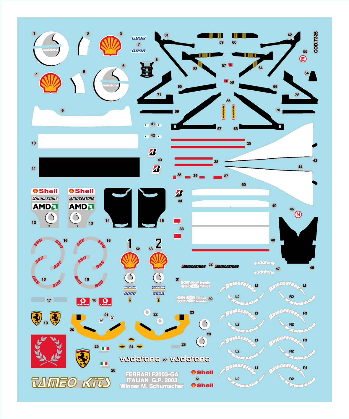Tameo Kits TMK 337 kit montaggio metallo