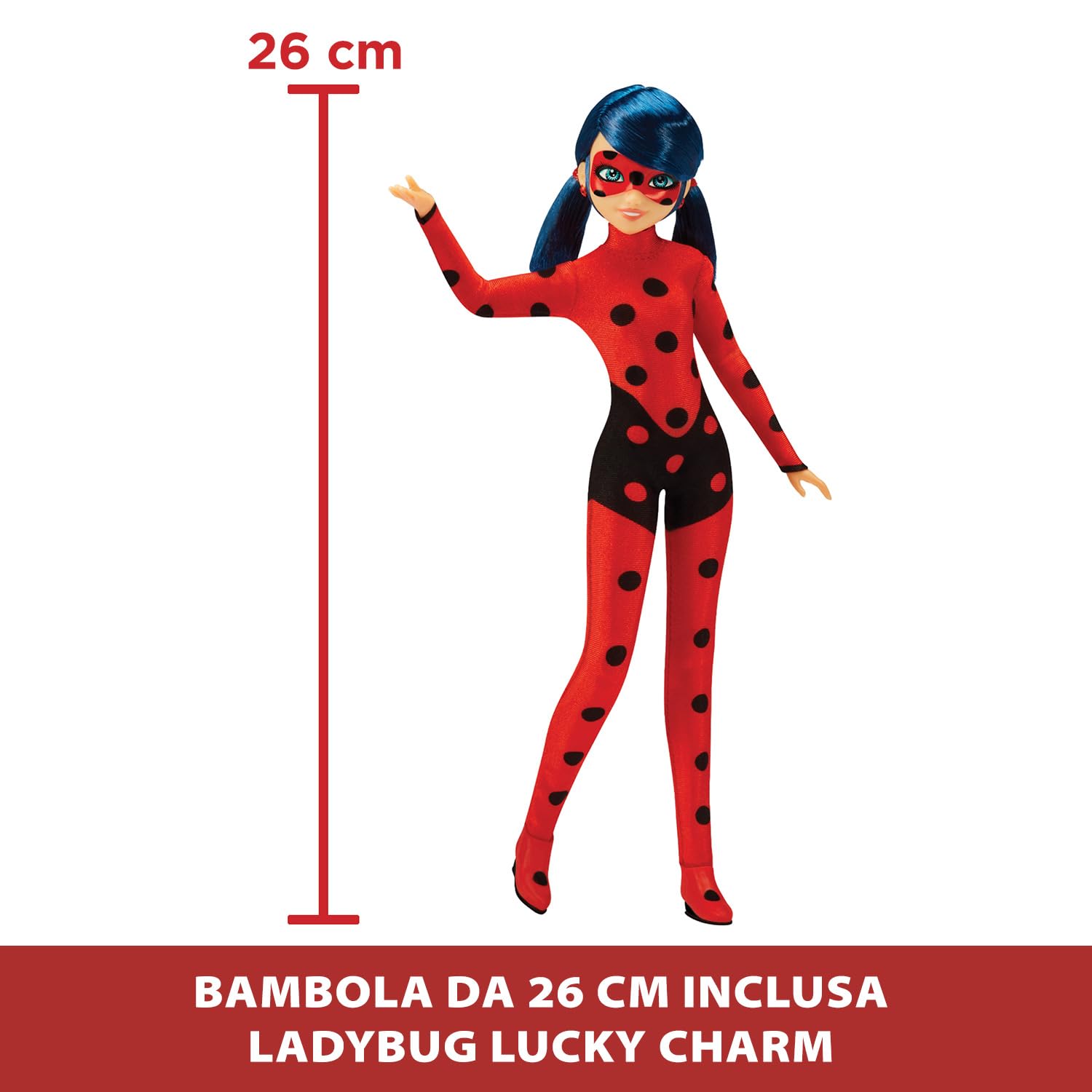 Miraculous Switch'n Go Ladybug set scooter e bambola 26 cm