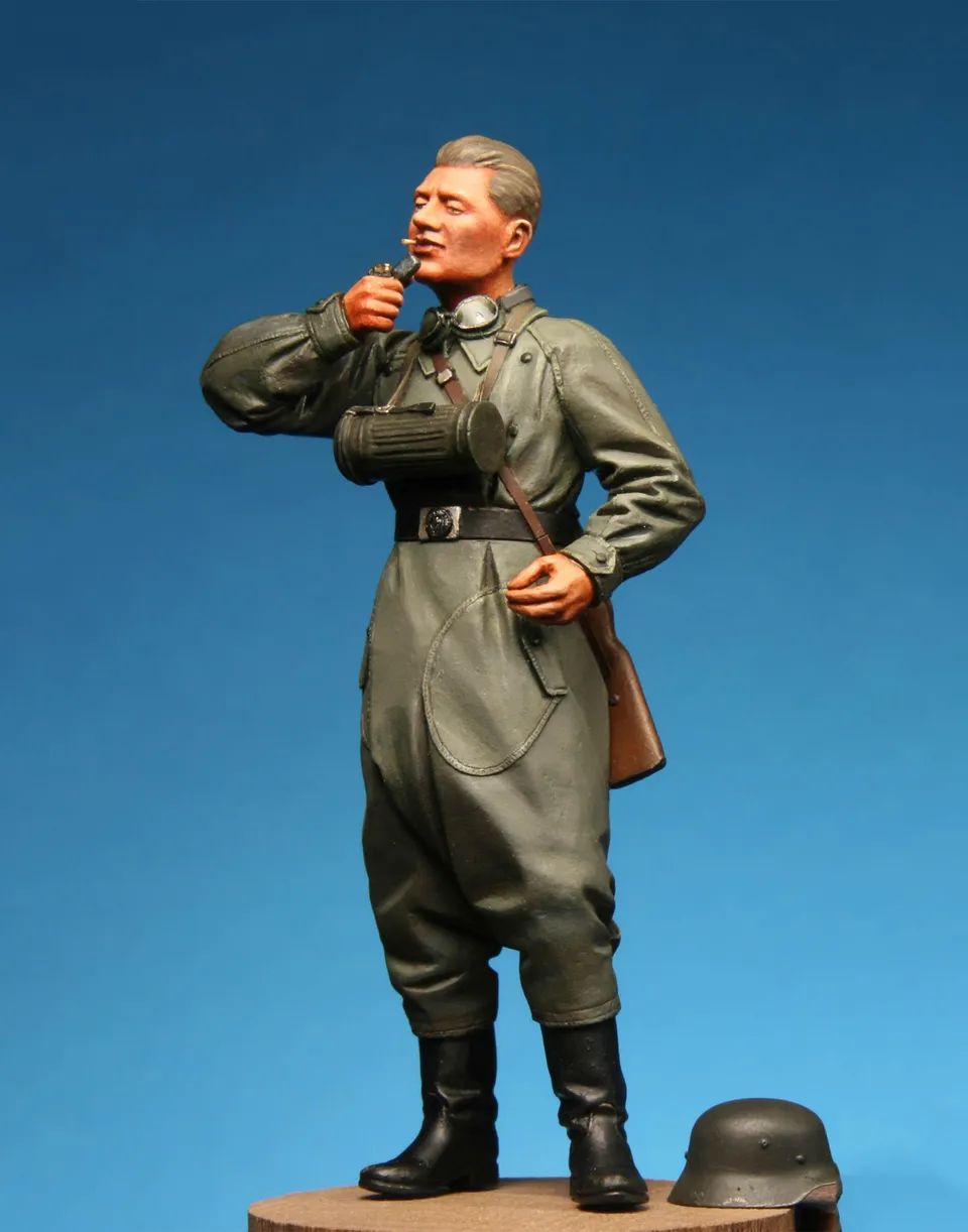 Model Cellar Motorcycle Rider with Rifle figurino WWII