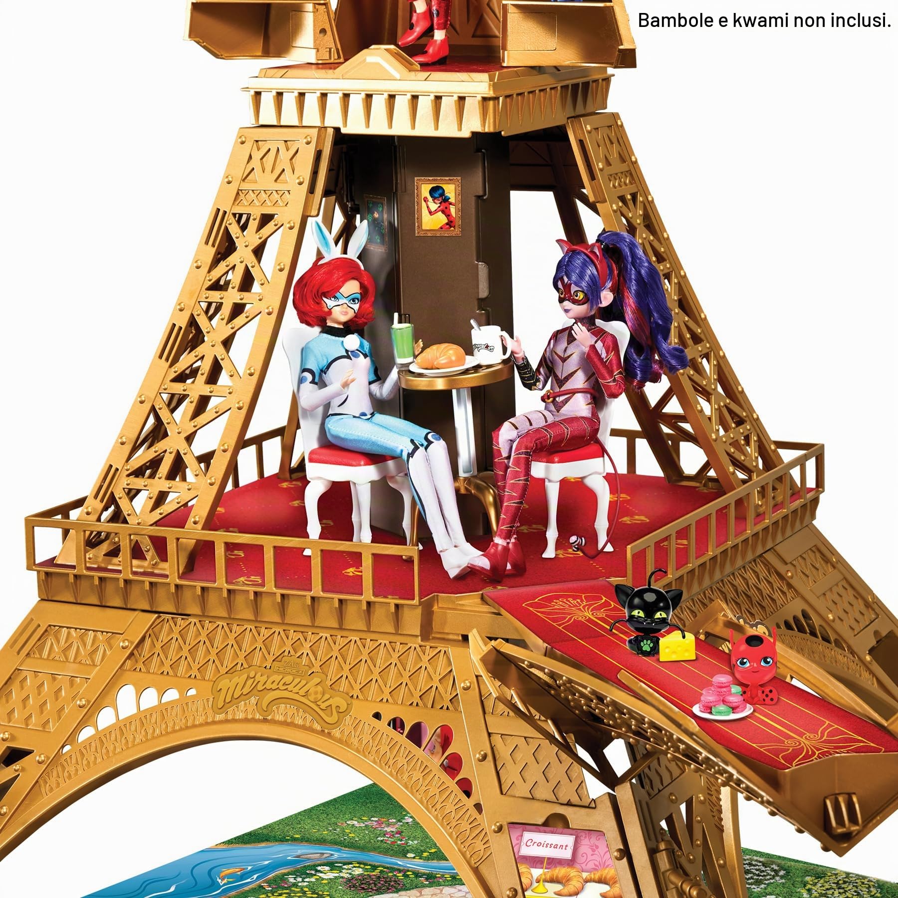 Bandai Miraculous Playset Deluxe Paris torre 120 cm 40 accessori