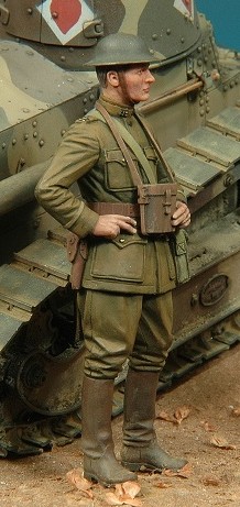Model Cellar WWI US Infantry Officer 1 figurino