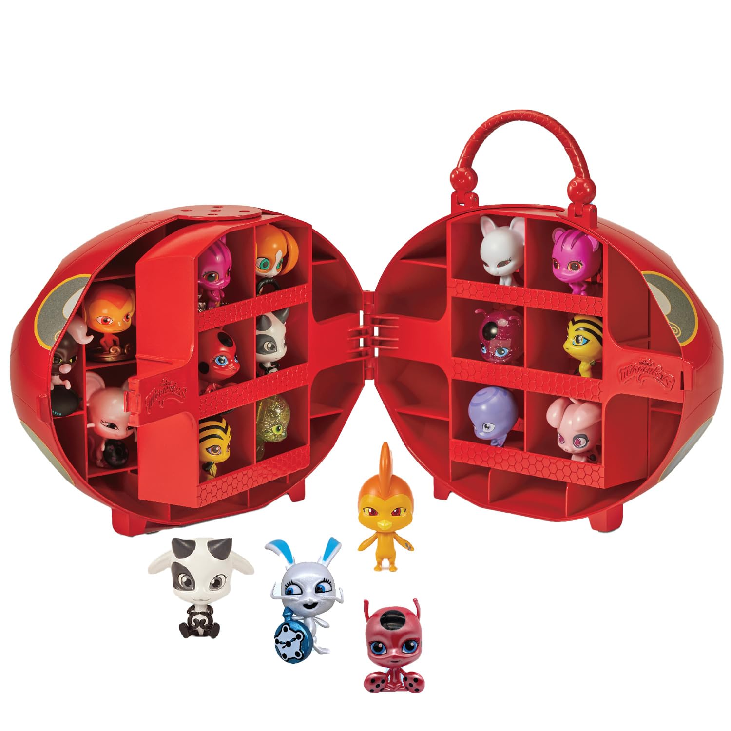 Bandai Miraculous Miracle Box valigetta 4 kwami mini-figure