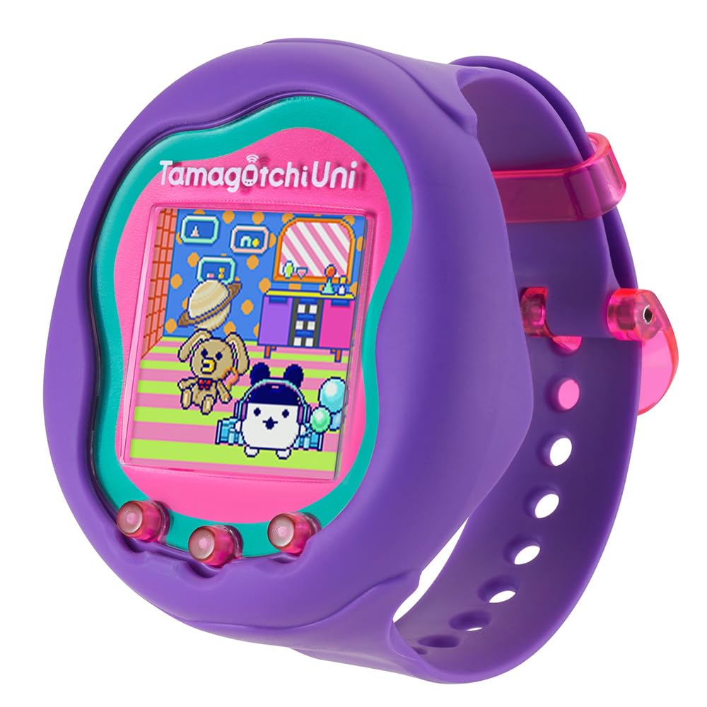 Tamagotchi Uni 43352 animale virtuale viola WiFi con cinturino