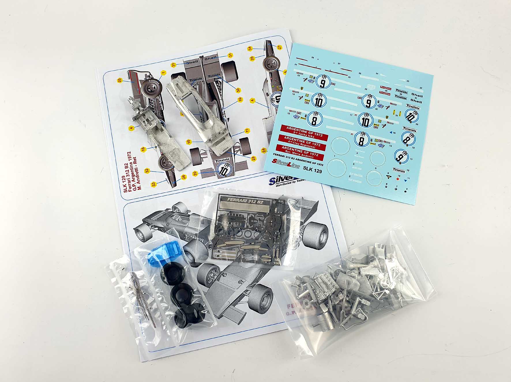 TAMEO Kits SLK 129 kit 1/43 in metallo