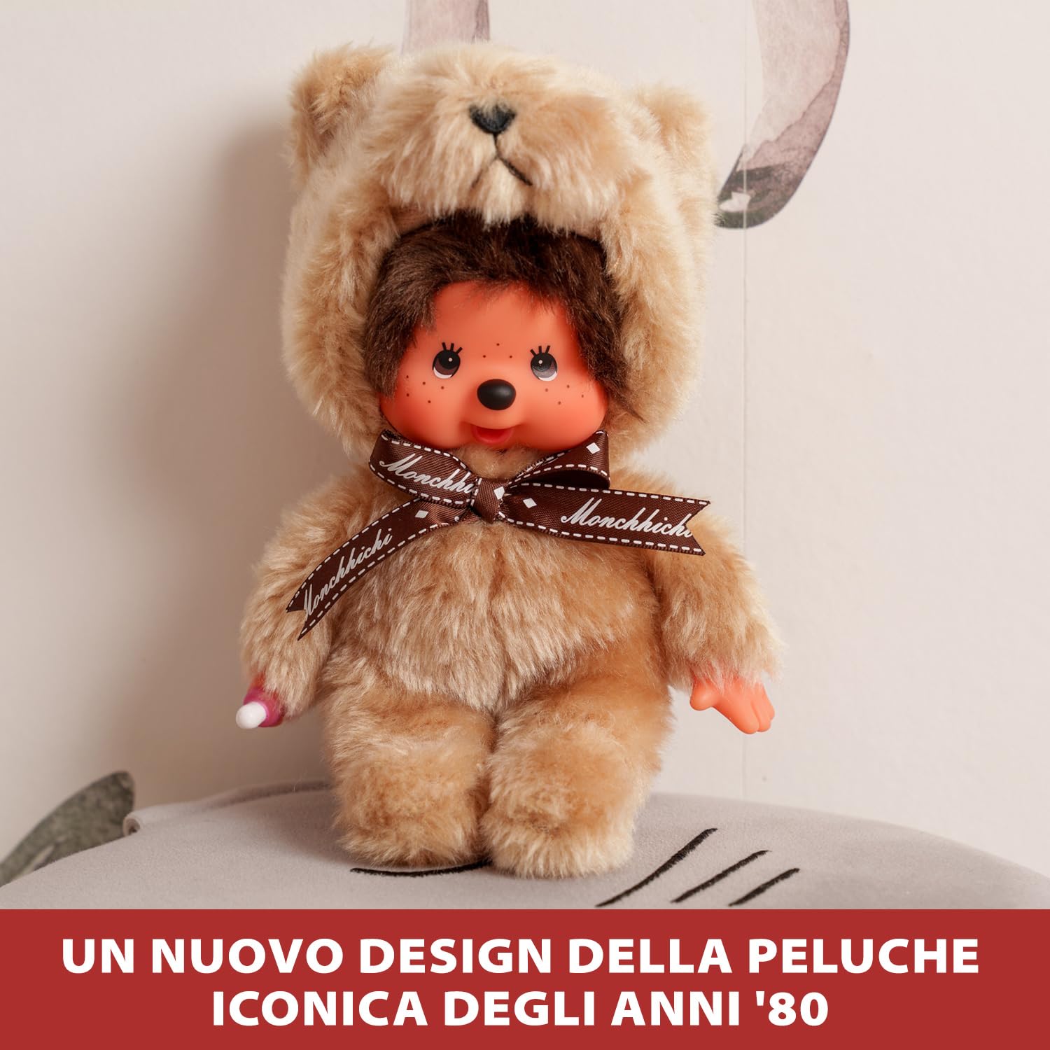 Monchhichi peluche orsacchiotto 20 cm morbido