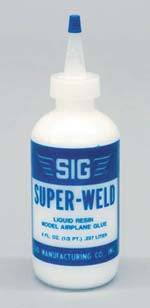 SIG Super Weld colla resinosa liquida 4 OZ balsa