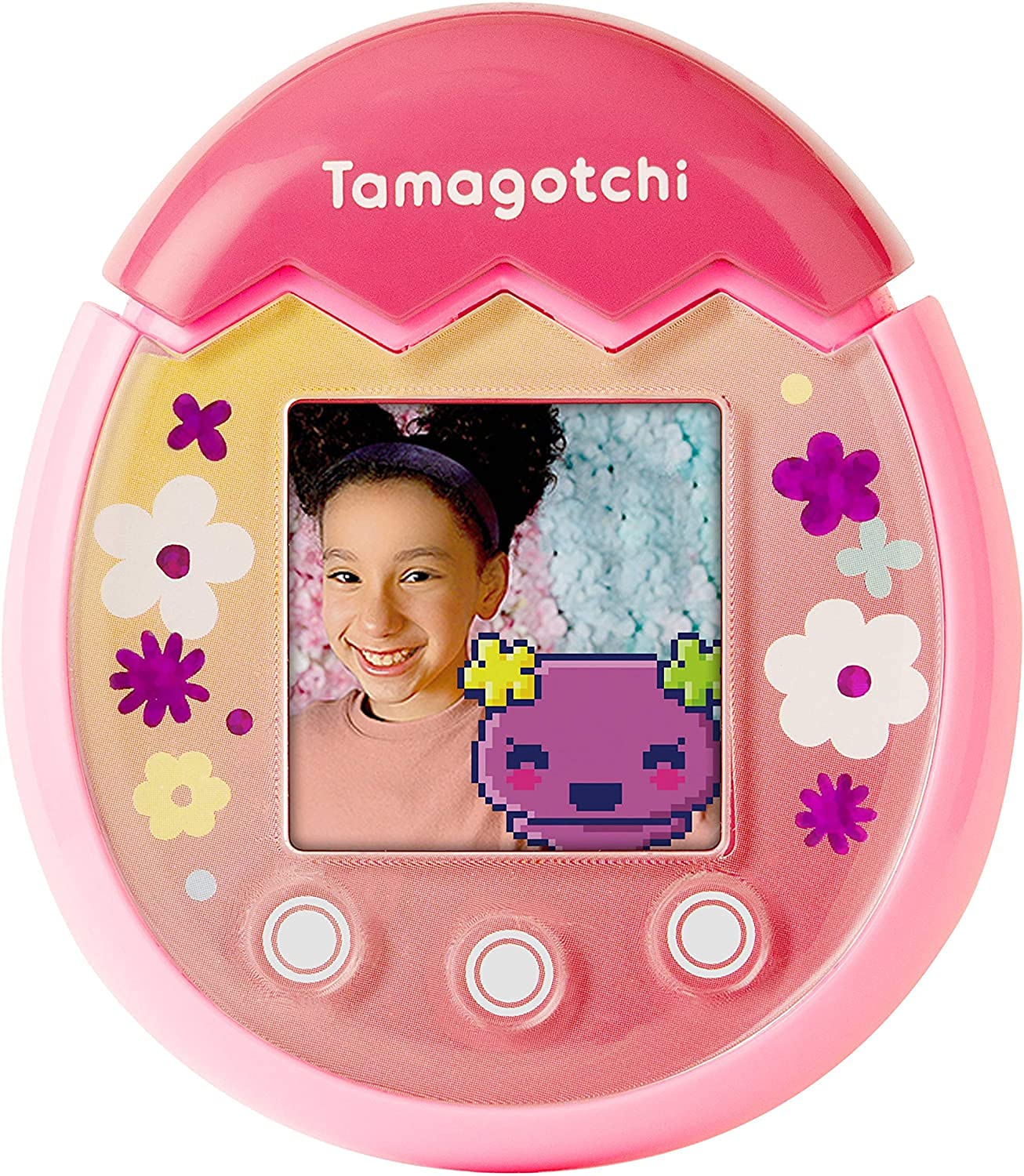 Tamagotchi Pix 42901 animale virtuale Floral rosa con fotocamera