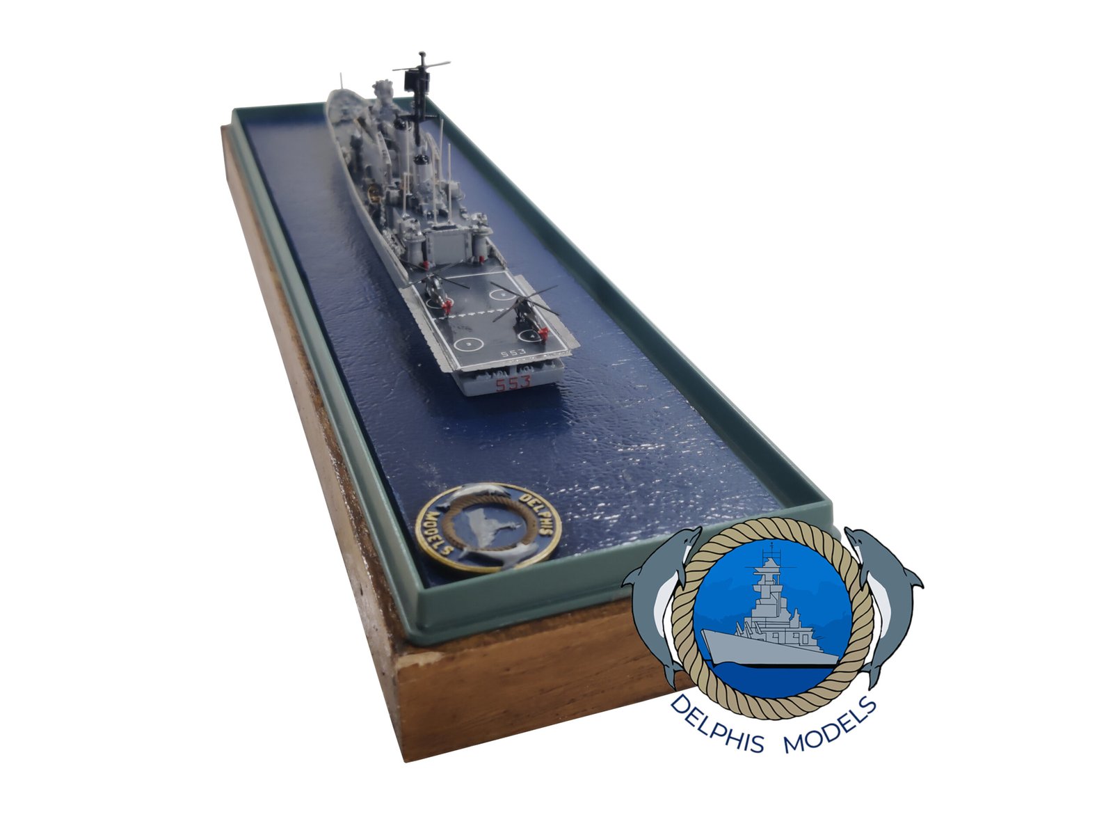 Delphis Models Andrea Doria C553 incrociatore modello montato 1/700