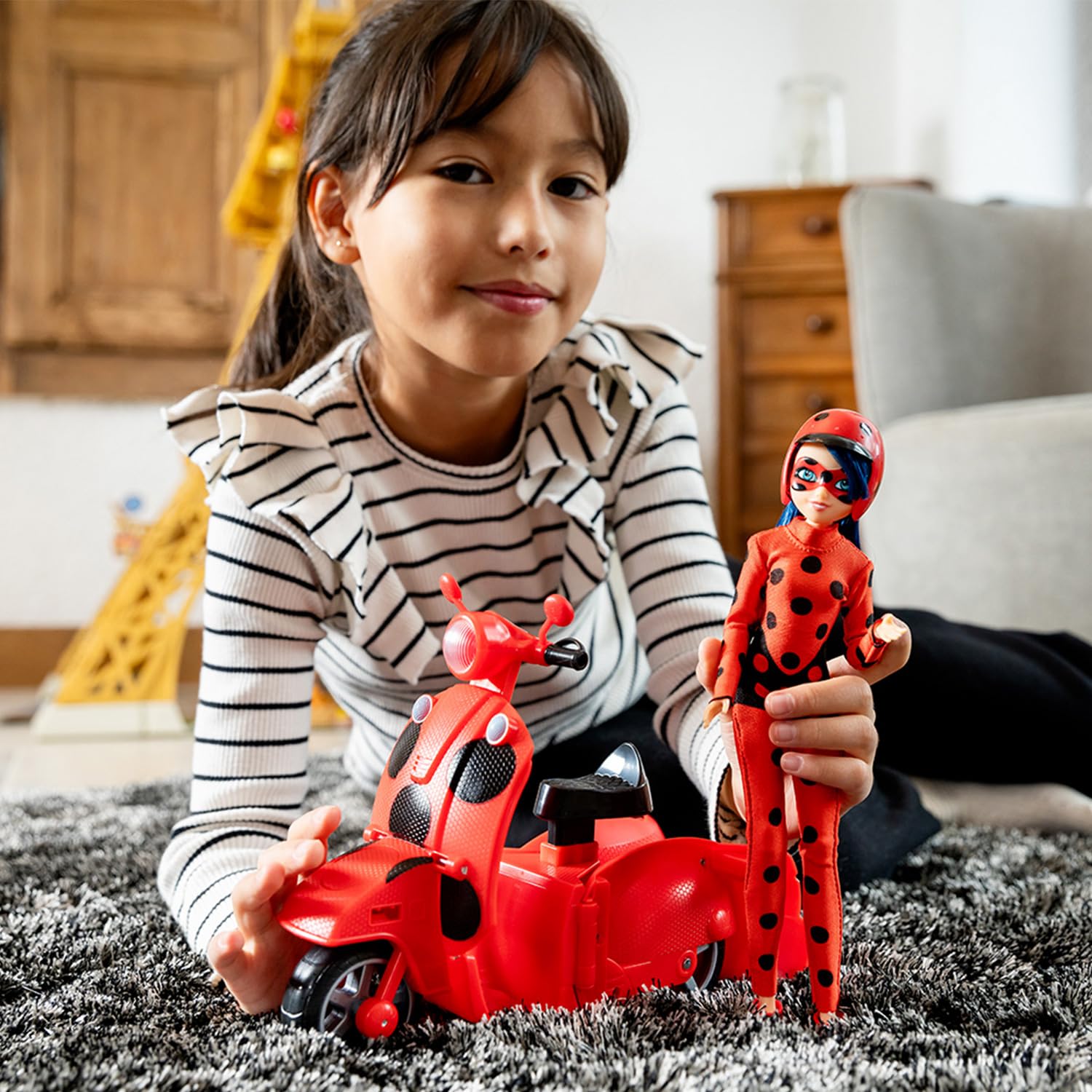 Miraculous Switch'n Go Ladybug set scooter e bambola 26 cm
