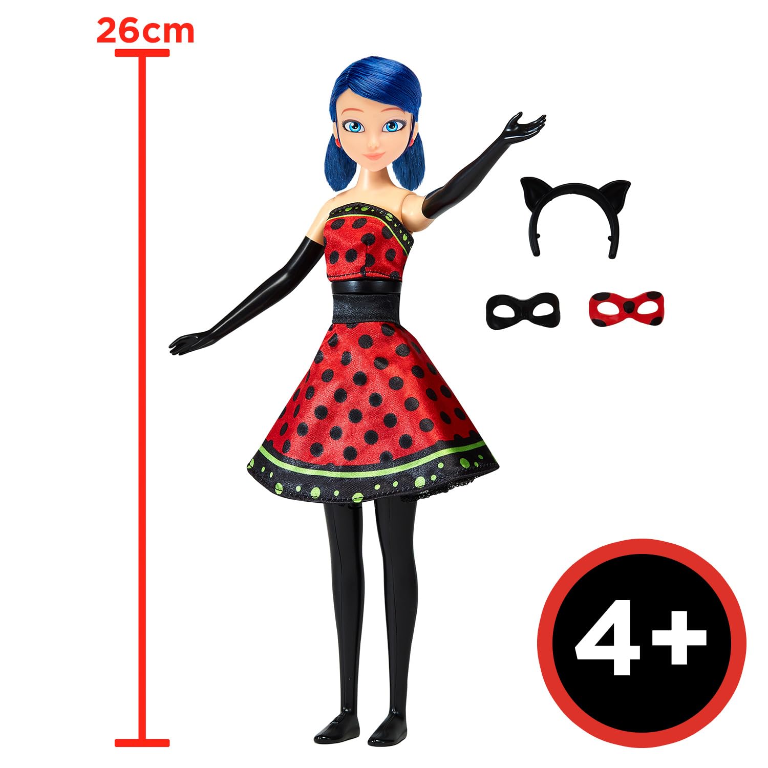 Bandai Miraculous Ladybug Trasformante bambola 26 cm Lady Noire