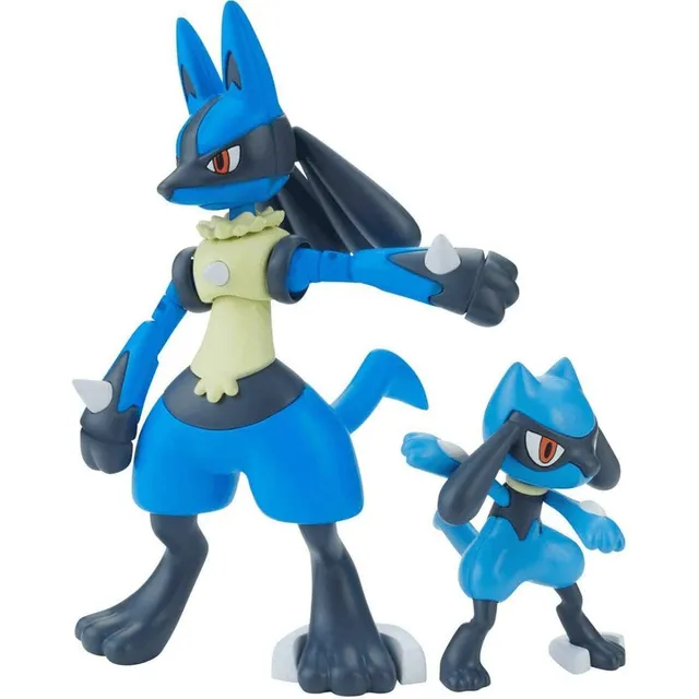 Bandai Pokémon Riolu Lucario figure articolate 12 cm