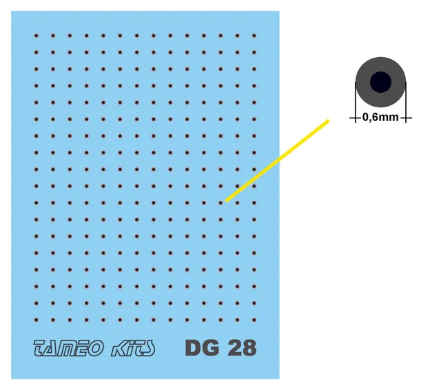 Tameo DG 28 ganci cromati Tipo C 252 pezzi