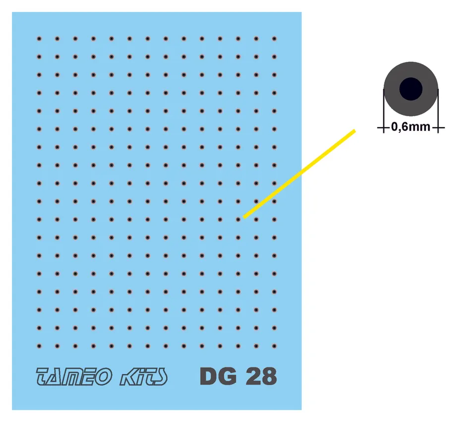 Tameo DG 28 ganci cromati Tipo C 252 pezzi