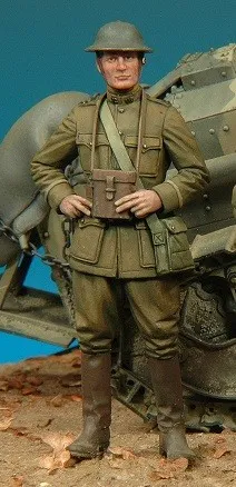 Model Cellar WWI US Infantry Officer 1 figurino
