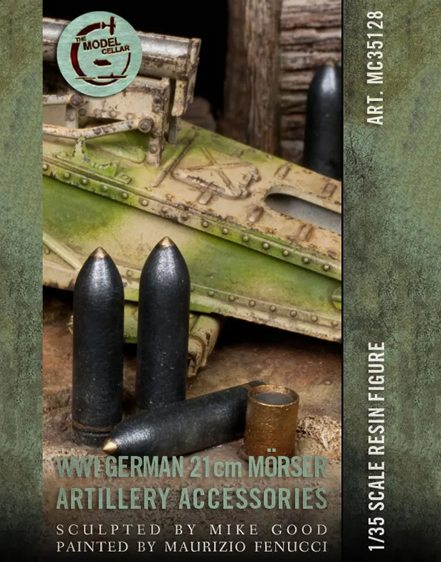 Model Cellar 21cm Krupp Morser accessori artiglieria WWI